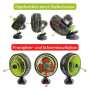 Oszillierender Ventilator | 20 Watt | Standfuß mit Clip und Stangenclip | Garden Highpro