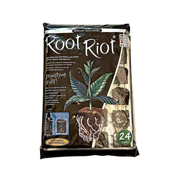 Cultivation Cubes Root Riot Tray | 24 Pieces
