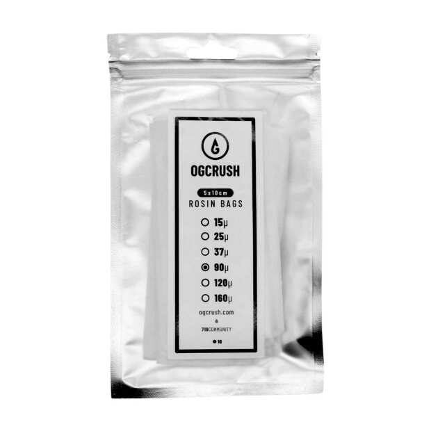 OGcrush Rosin Bags 90 Micron | hitzebeständig | 10 Stück