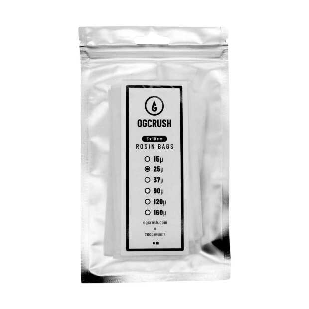 OGcrush Rosin Bags 25 Micron | hitzebeständig | 10 Stück