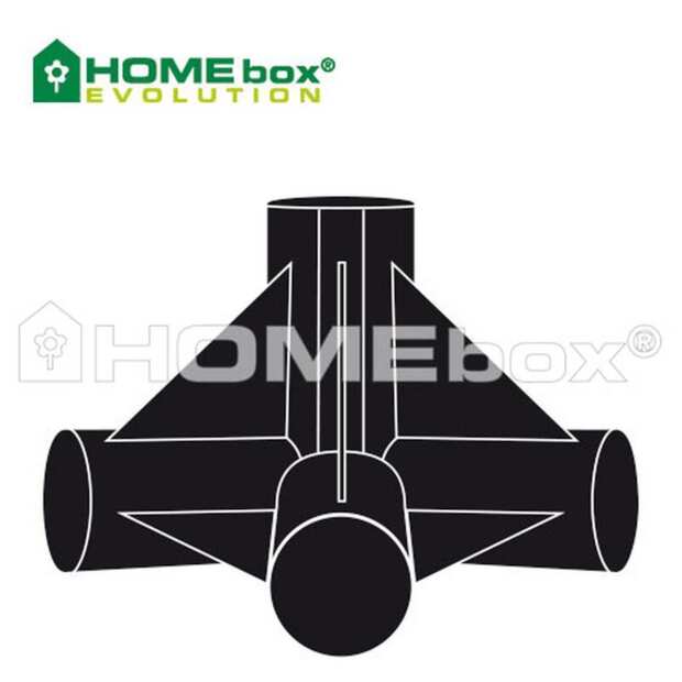 HOMEbox | Ersatzteil | 4-Wege-Verbinder | 4 Stück | Ø 16 mm