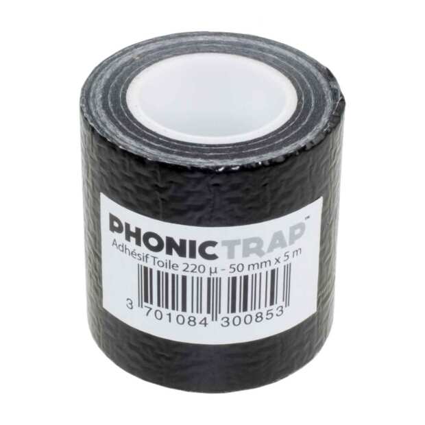 PhonicTrap | LDPE Adhesive Tape | Black | 5cm wide | 5m