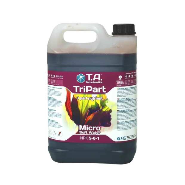 TriPart Micro | Spurenelemente & Mineralstoffe (weiches Wasser) | 5L | Terra Aquatica